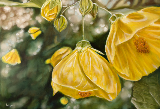 Yellow Lanterns Original Painting