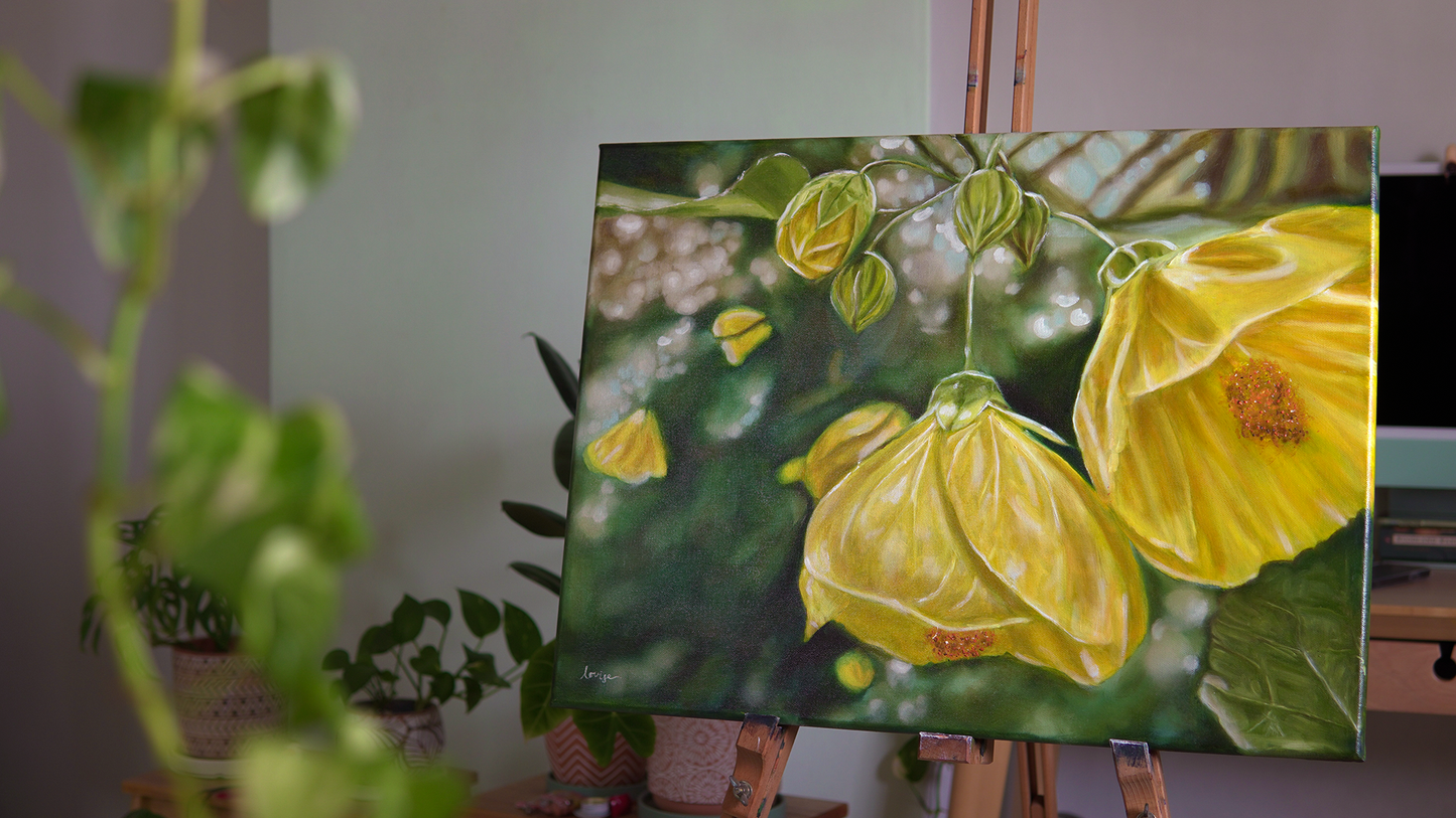 Yellow Lanterns Original Painting